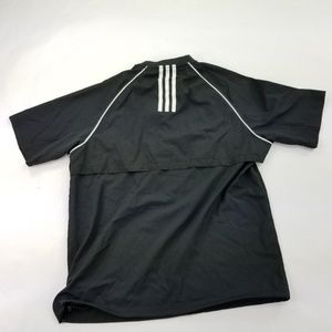 adidas men's triple stripe pullover jacket